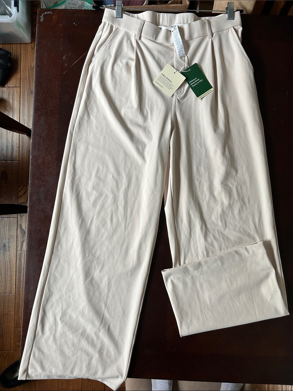 HALARA Women's Wide Leg Pants in Cream